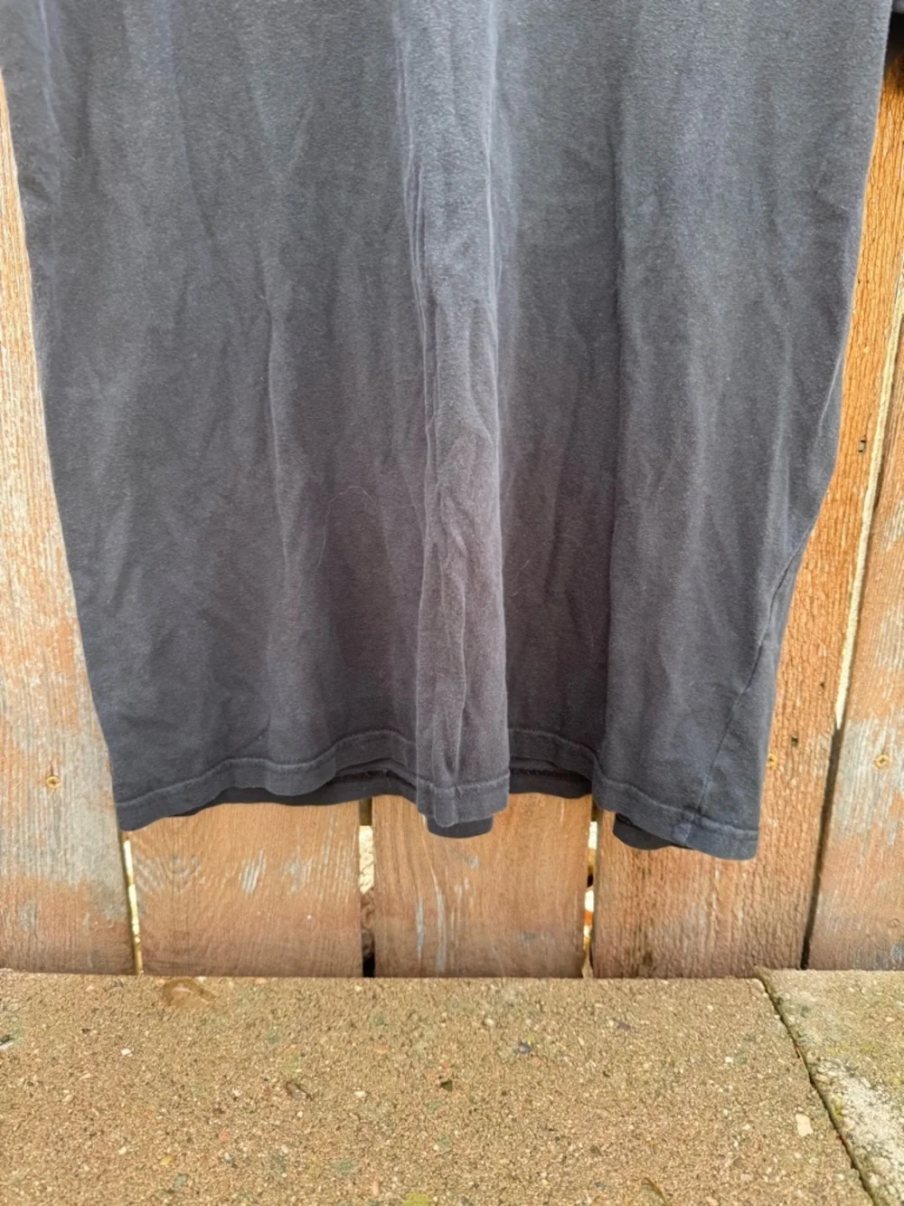 North Face Men’s Black White Logo Short Sleeve Tee Shirt Size Large